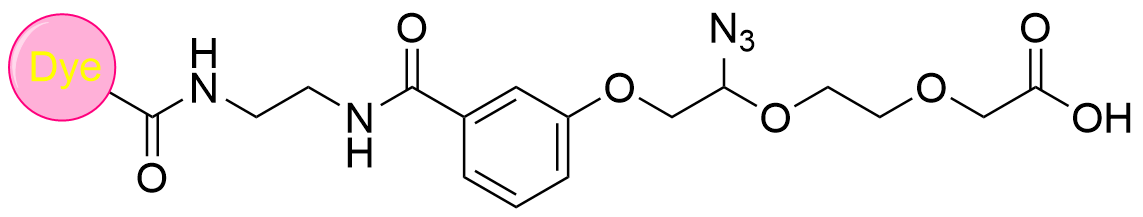 叠氮Linker荧光化合物结构式